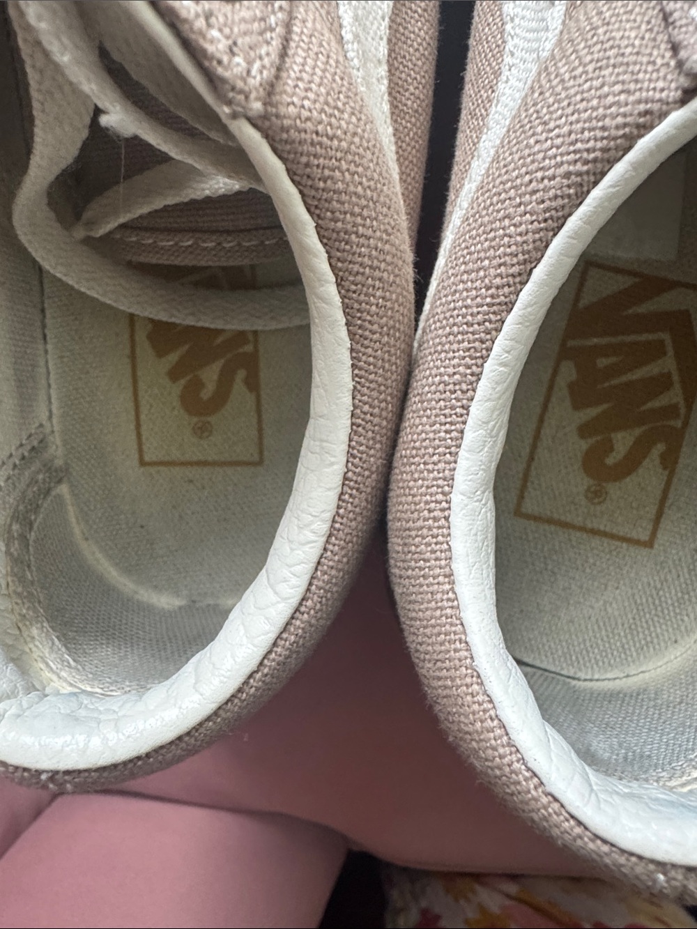 Vans Old Skool Low-Top Stacked Platform Canvas Sneakers Beige Tan Size 6 - Picture 3 of 10